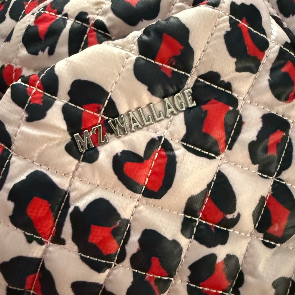 MZ Wallace Heart Patterned Quilted Bag
